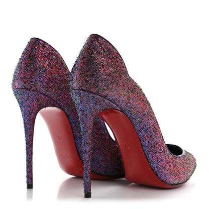 Christian Louboutin Starlight Lurex Hot Chick 100 Pumps 38 Multicolor By Night 5 of 9