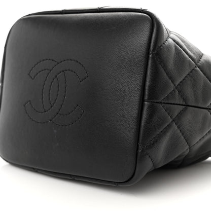 Chanel Lambskin Quilted Small Perfect Meeting Hobo Black 9 of 10