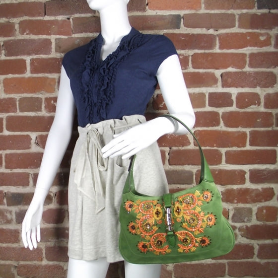 Gucci Embroidered Jackie O Hobo 2 of 10