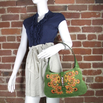 Gucci Embroidered Jackie O Hobo 2 of 10