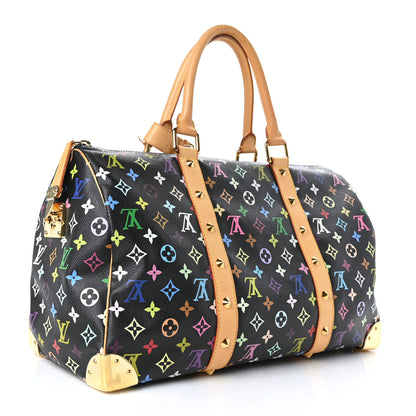 Louis Vuitton Monogram Multicolor Keepall 45 Black 3 of 10