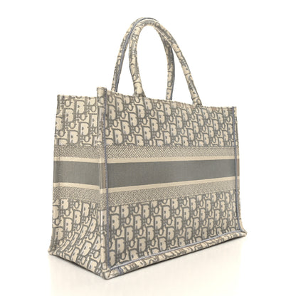 Christian Dior Oblique Medium Book Tote Grey 3 of 12