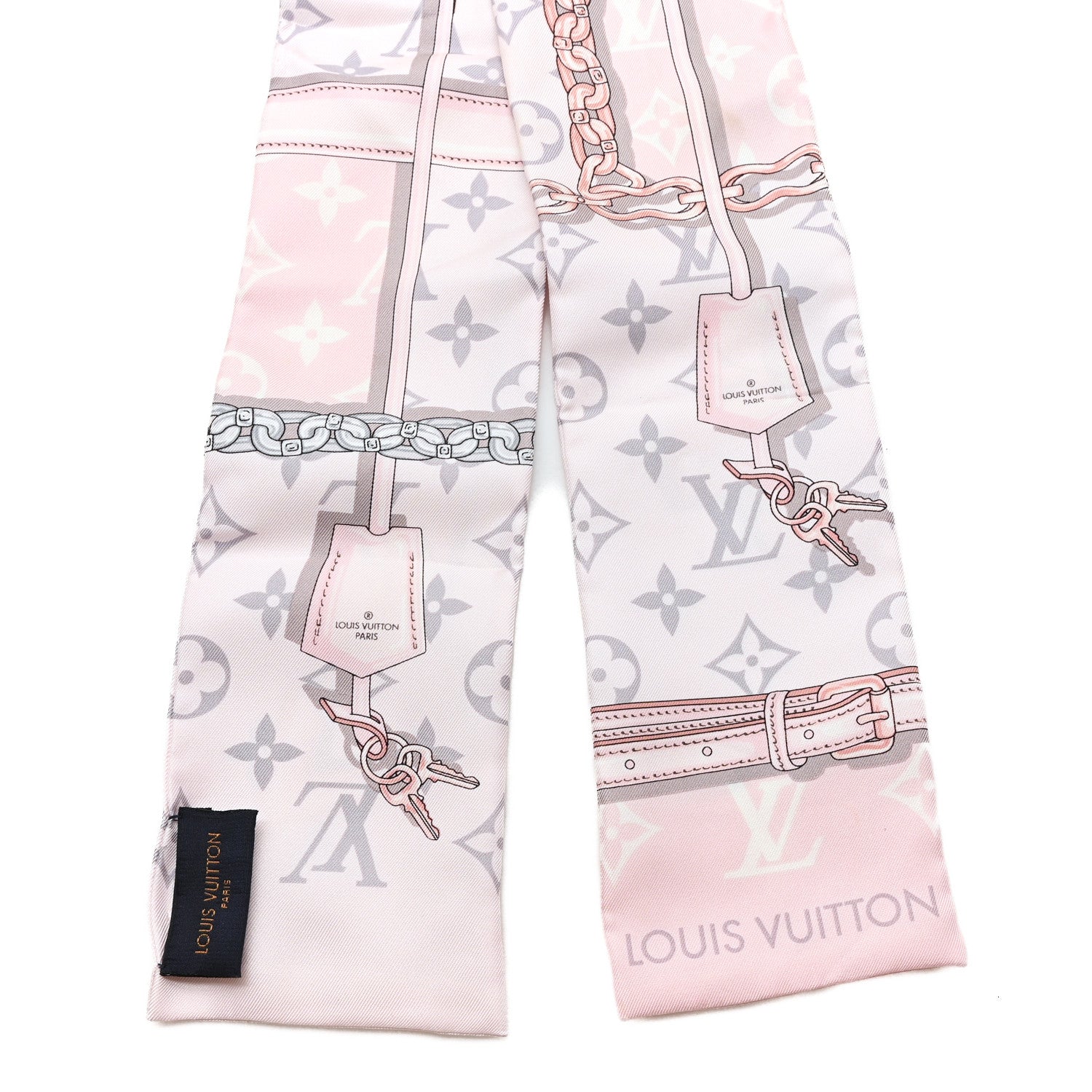 Louis Vuitton Silk Monogram Confidential Bandeau Light Pink 2 of 3
