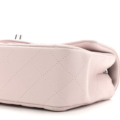 Chanel Lambskin Quilted Mini Rectangular Flap Light Purple 9 of 9