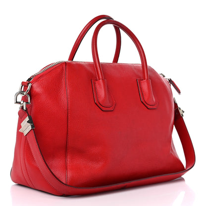 Givenchy Sugar Goatskin Medium Antigona Red 3 of 20