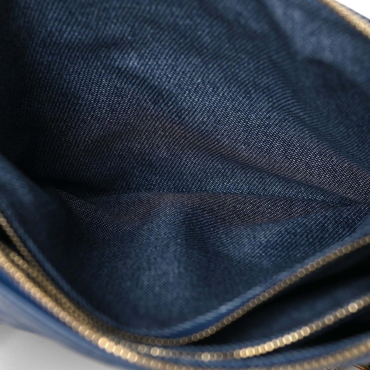 Louis Vuitton Lambskin Embossed Monogram Coussin PM Denim Blue 7 of 12