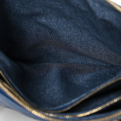 Louis Vuitton Lambskin Embossed Monogram Coussin PM Denim Blue 7 of 12