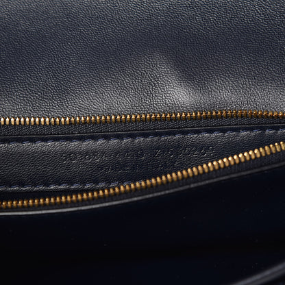 Balenciaga Velvet Logo Matelasse M BB Chain Shoulder Bag Navy 7 of 9