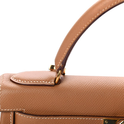 Hermes Courchevel Kelly Retourne 28 Gold 10 of 13