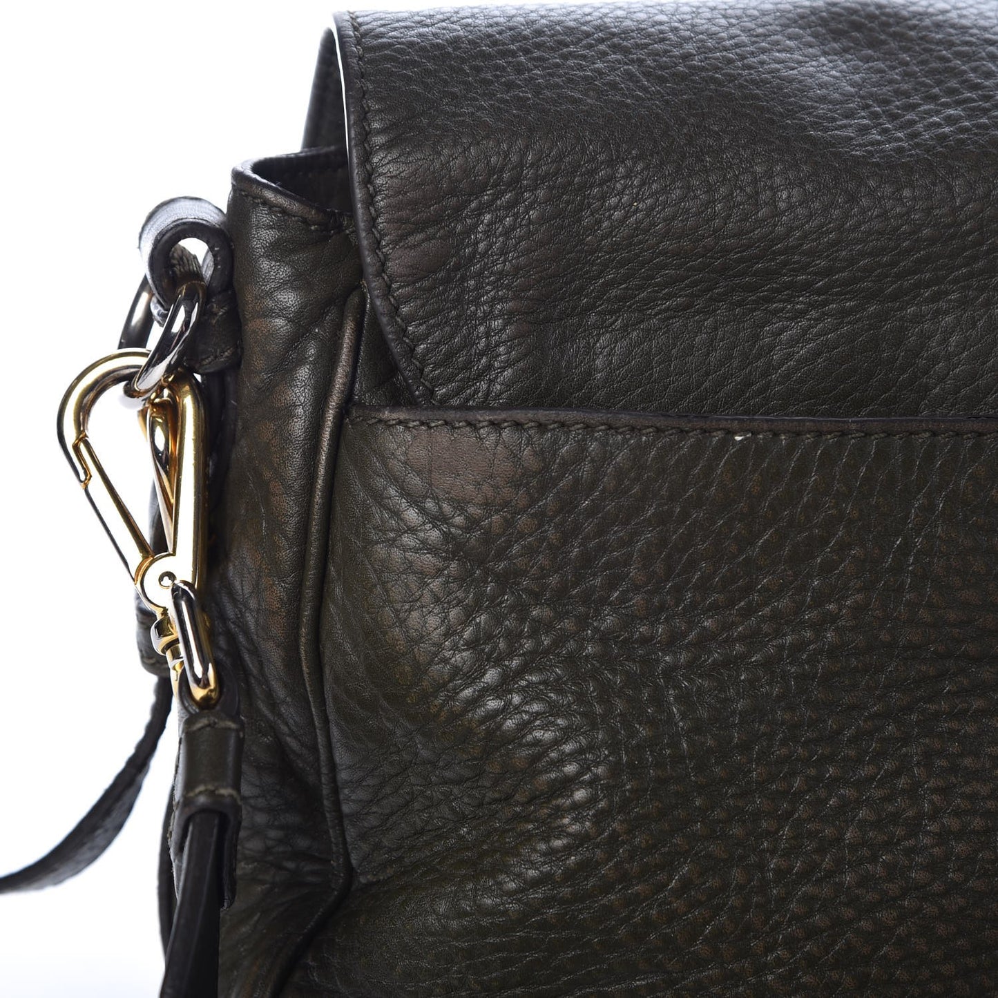 Vitello Daino Messenger Bag Green