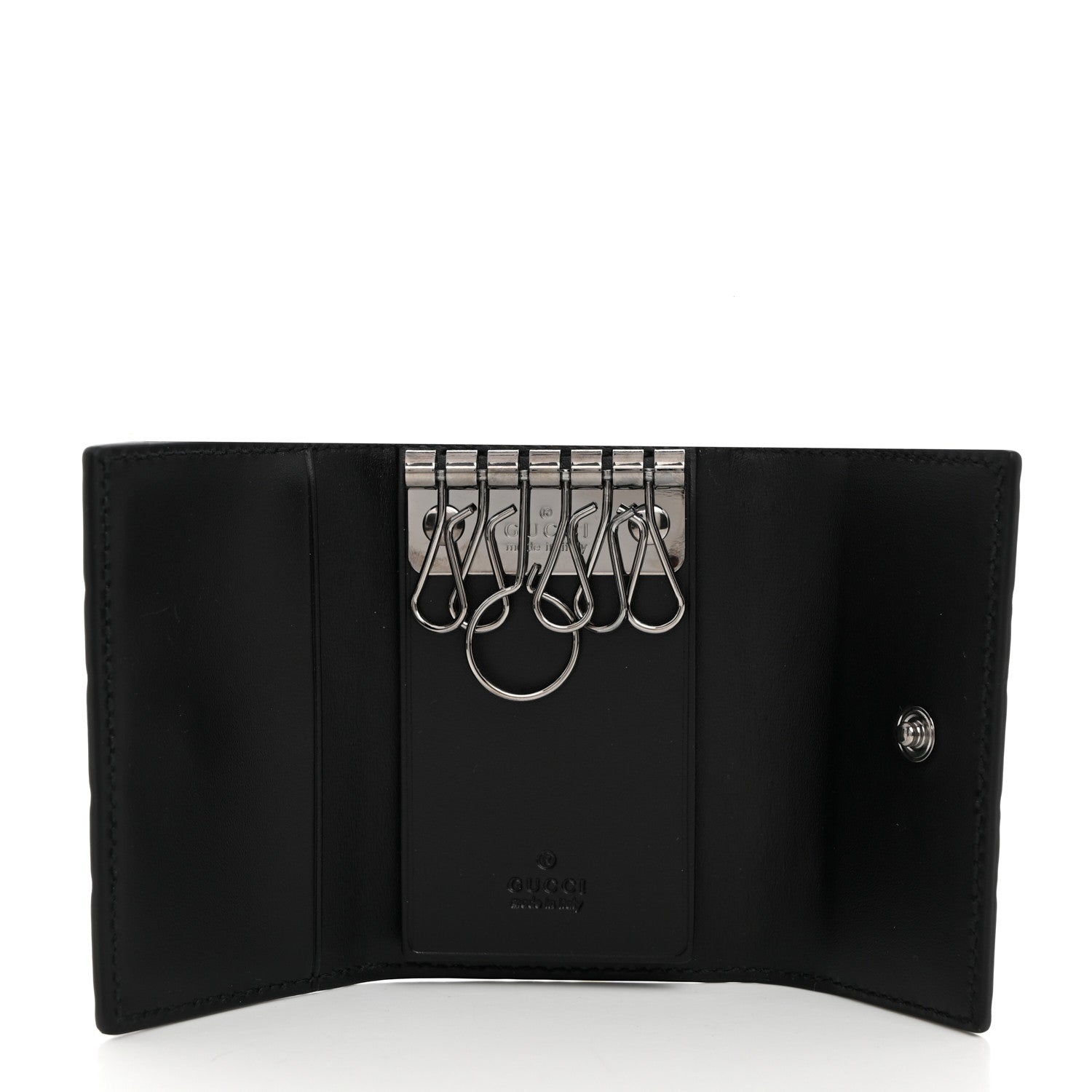 Gucci Microguccissima 6 Key Holder Case Black 1588452 – FASHIONPHILE