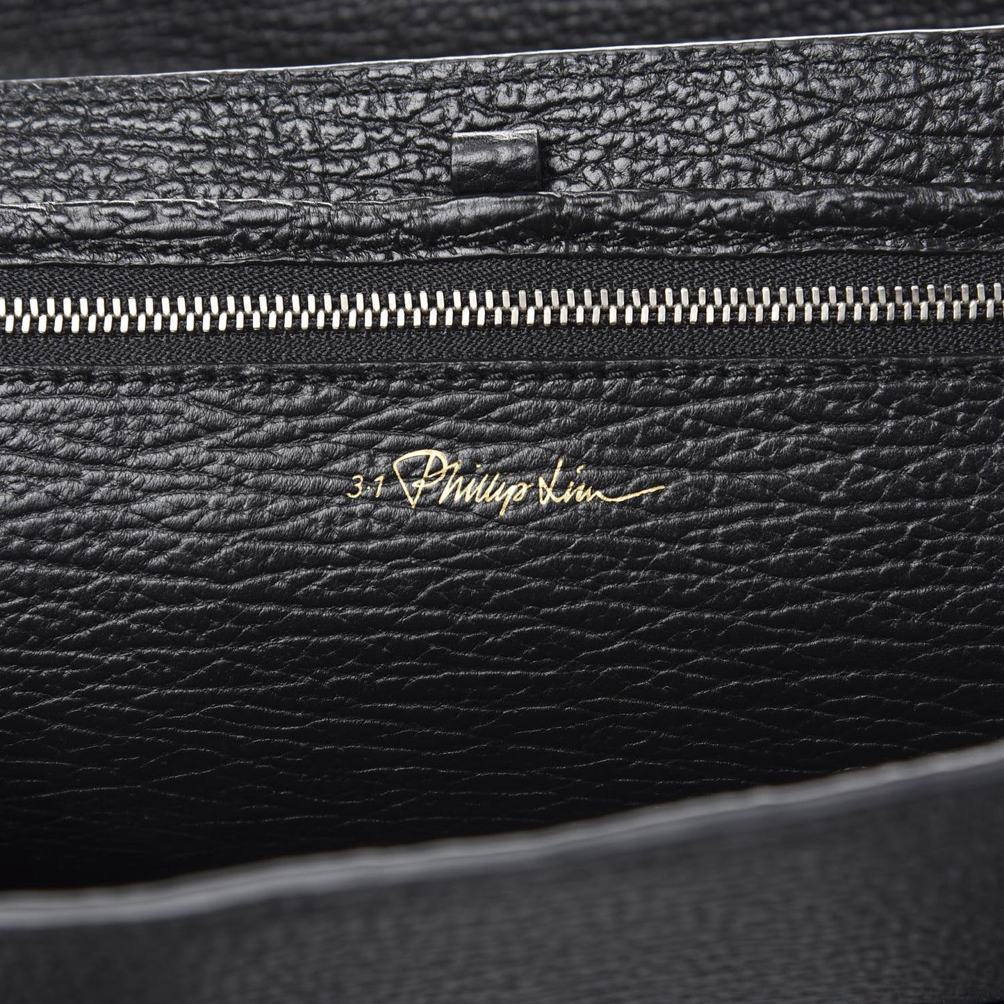 3.1 Textured Calfskin Medium Pashli Satchel Black