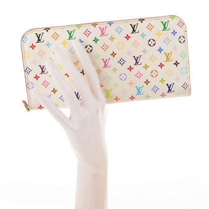 Louis Vuitton Monogram Multicolor Insolite Wallet White Litchi 2 of 7