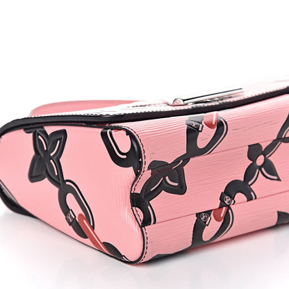 Louis Vuitton Epi Chain Flower Twist Shoulder Bag MM Pink 7 of 9