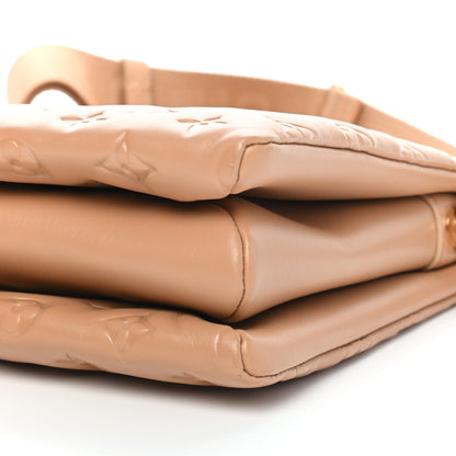 Louis Vuitton Lambskin Embossed Monogram Coussin PM Camel 8 of 8