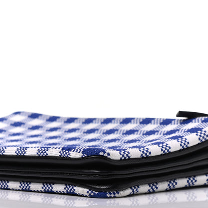 Celine Gingham Lambskin Small Trio Crossbody Bag Cobalt 8 of 12