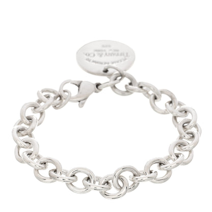 Tiffany Sterling Silver Return to Tiffany Round Tag Charm Bracelet 2 of 3