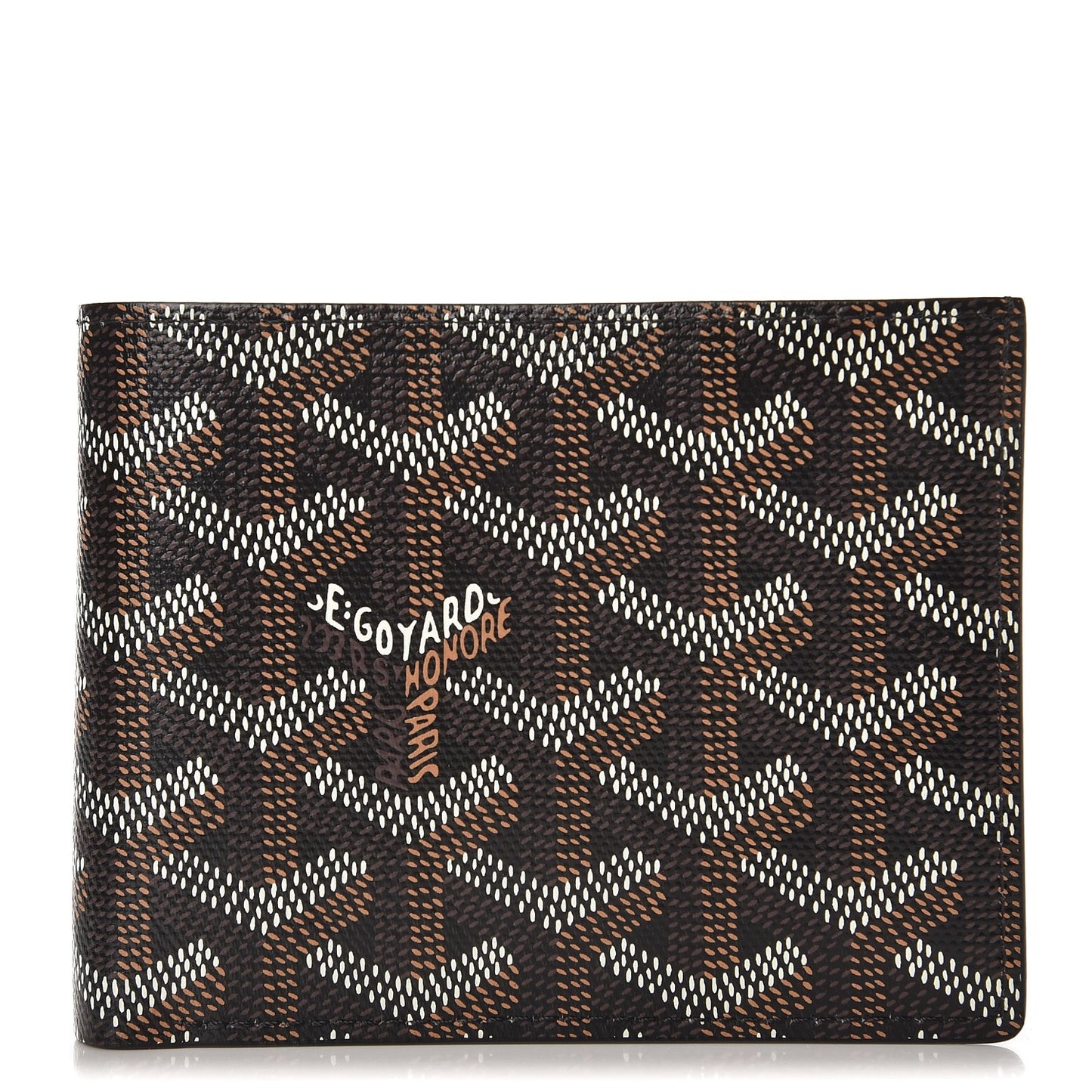 Goyardine Bi-Fold Victoire PM Wallet Black