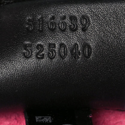 Gucci Grained Calfskin Logo Drawstring Backpack Box Pink Green Black 8 of 12