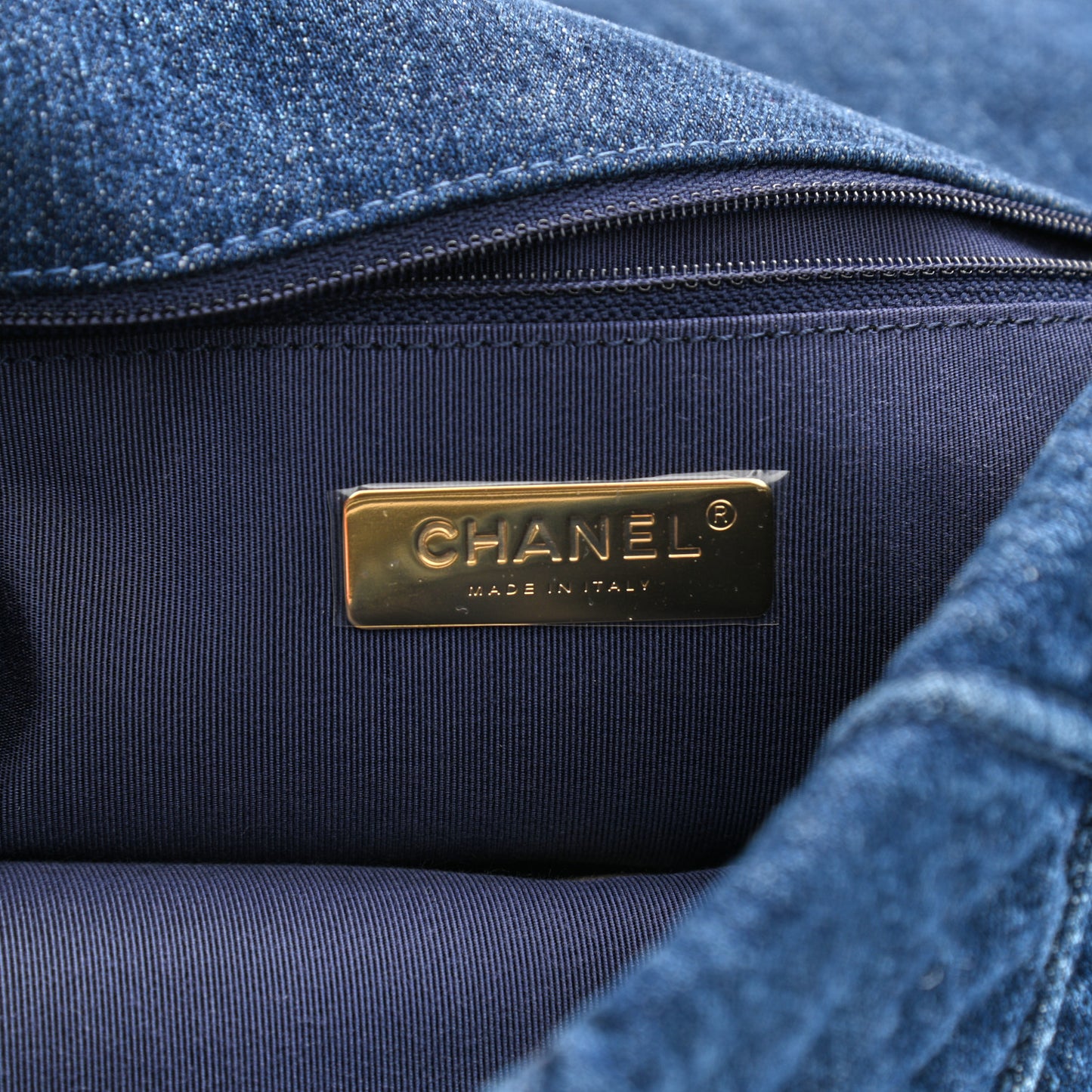 Denim Quilted Maxi Chanel 19 Flap Blue