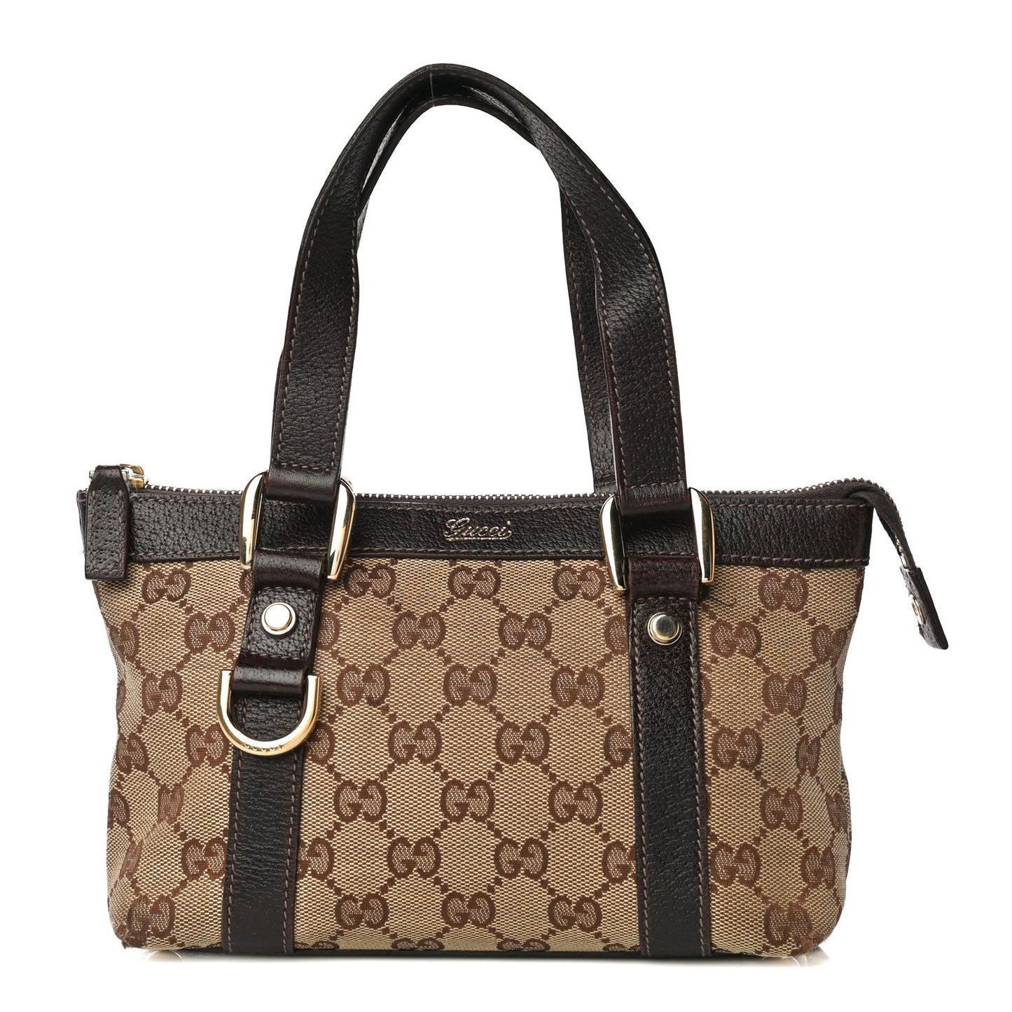 Monogram Small Abbey Tote Dark Brown