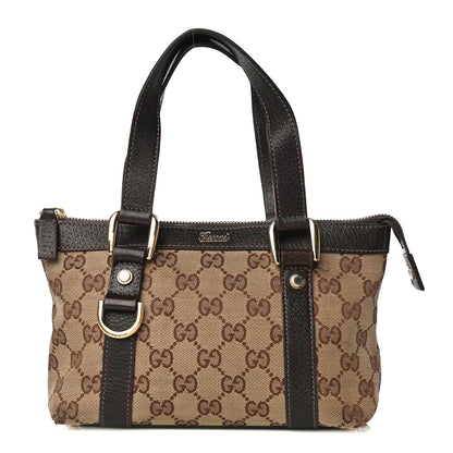 Gucci Monogram Small Abbey Tote Dark Brown 1 of 33