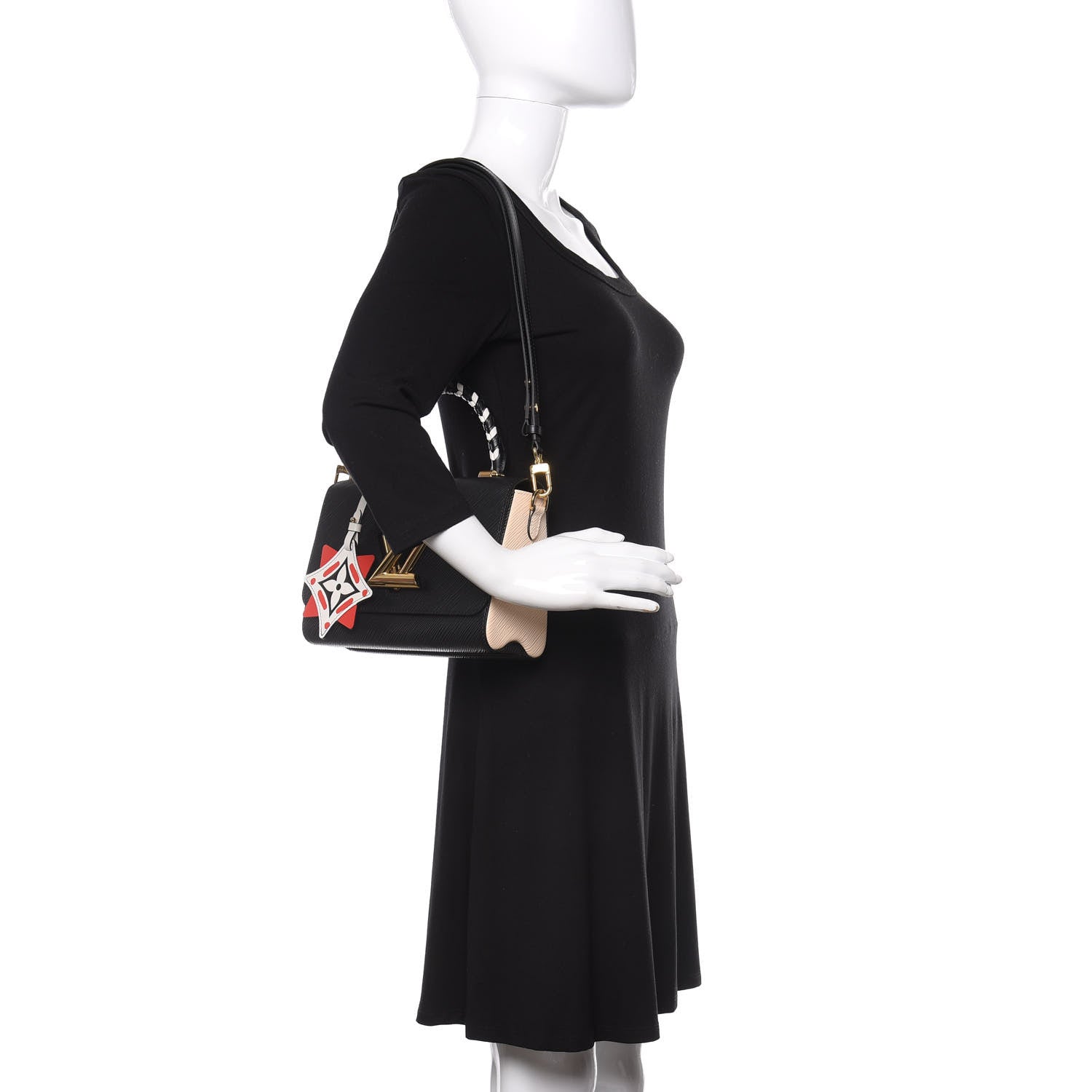 Louis Vuitton Epi Crafty Twist MM Black 2 of 11