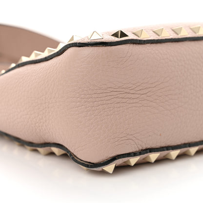 Valentino Garavani Pebbled Calfskin Mini Rockstud Flip-Lock Messenger Bag Poudre 8 of 11