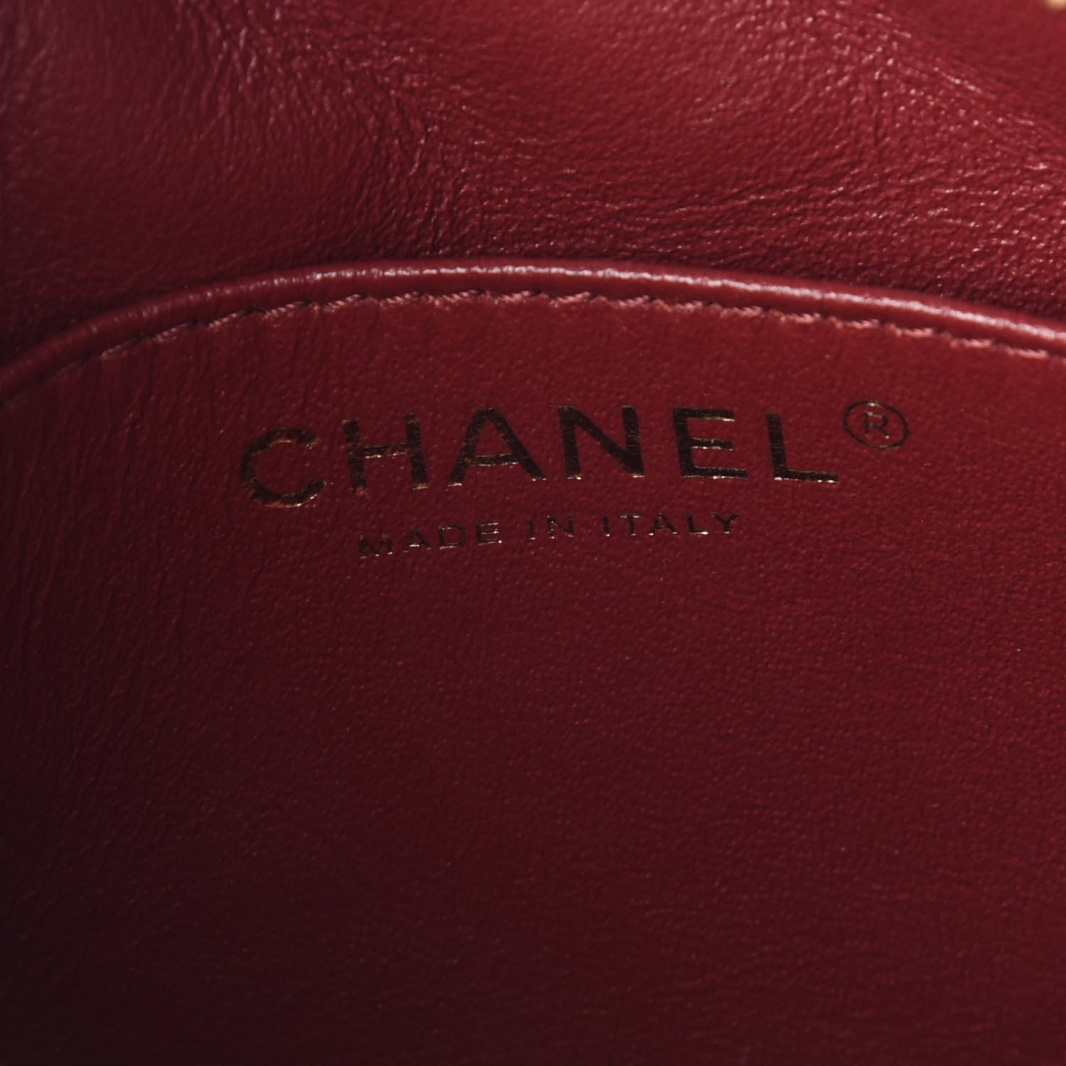 Chanel Aged Calfskin Quilted Mini Reissue Camera Case Red 7 of 9