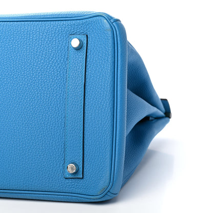 Hermes Togo Verso Birkin 35 Bleu Zanzibar Malachite 9 of 13