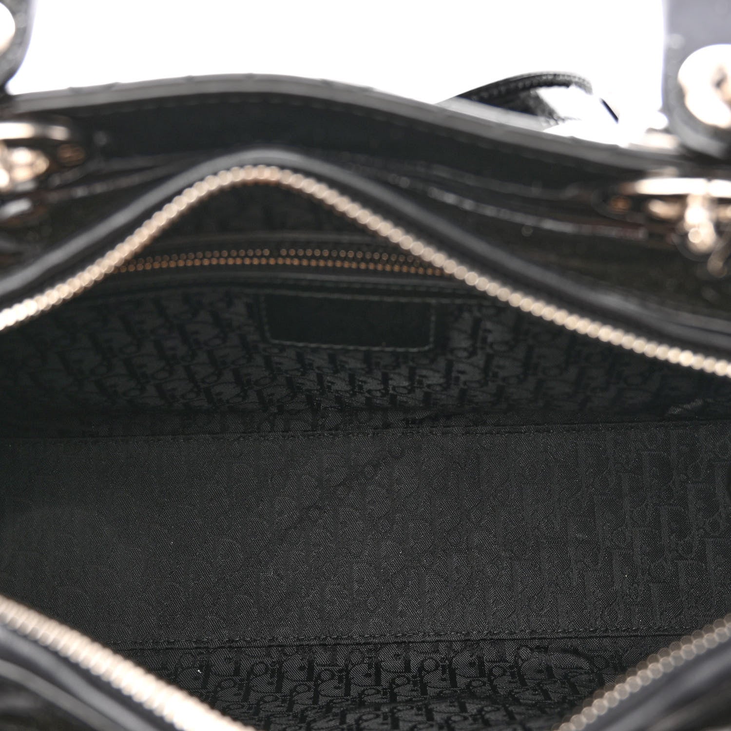 Christian Dior Patent Cannage Large Lady Dior Black 5 of 10