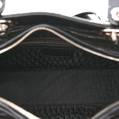 Christian Dior Patent Cannage Large Lady Dior Black 5 of 10