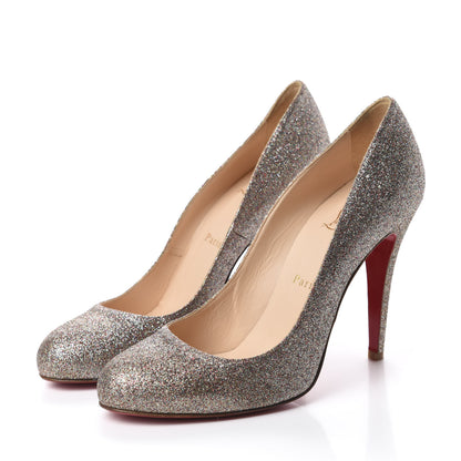Christian Louboutin Glitter Canvas Aliglitter Fifille 100 Pumps 39.5 Multicolor 3 of 8