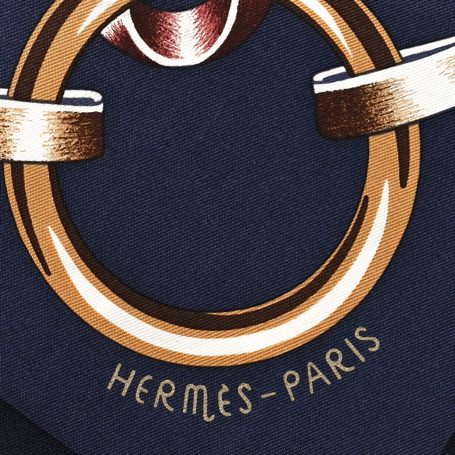 Hermes Silk Figure Artistique Scarf 90 Bleu Noir Brun Chocolate 2 of 5
