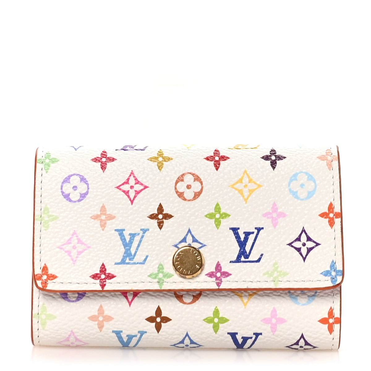 Louis Vuitton LV X TM Monogram Multicolor 6 Key Multicles Holder White 1 of 6
