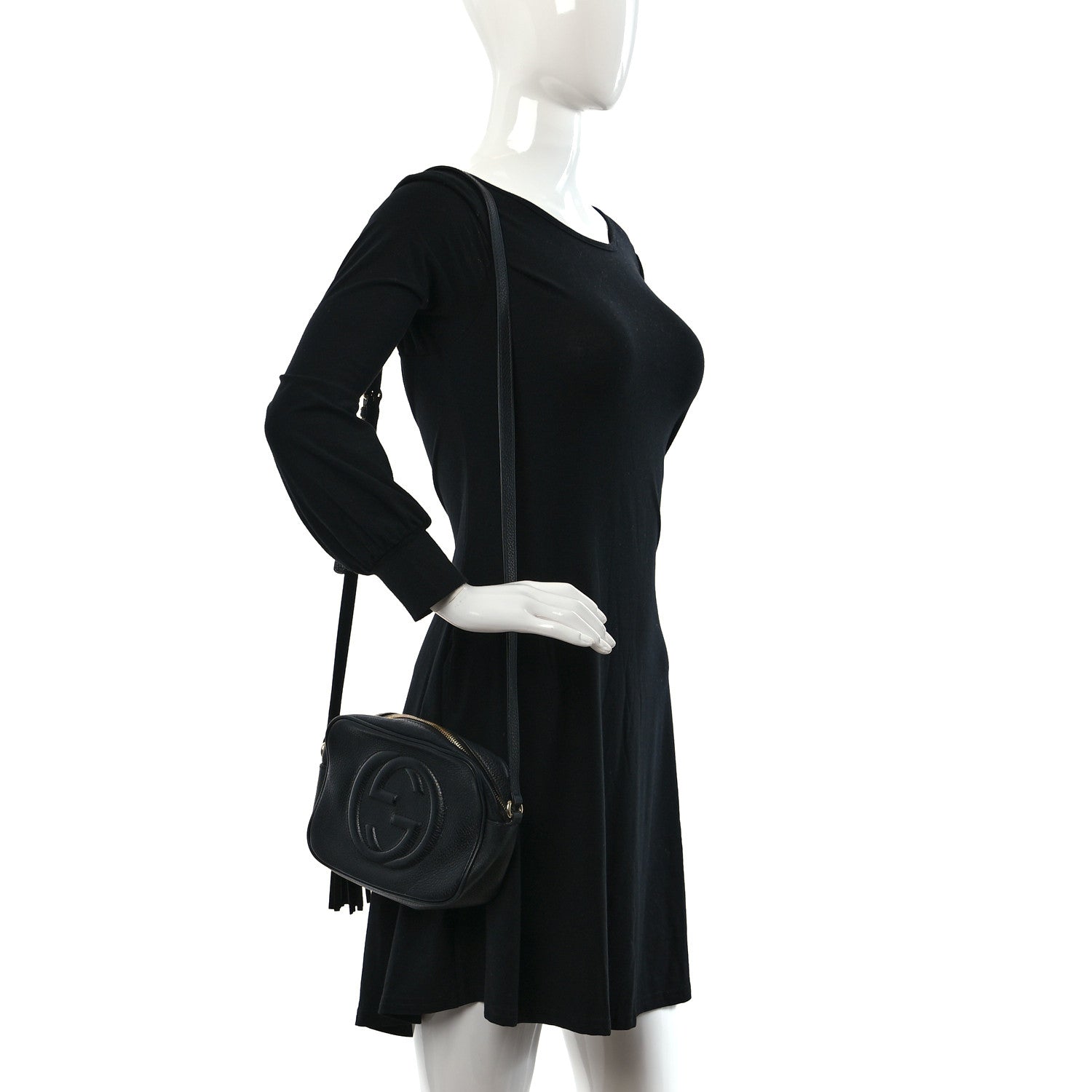 Gucci Pebbled Calfskin Small Soho Disco Bag Black 2 of 9