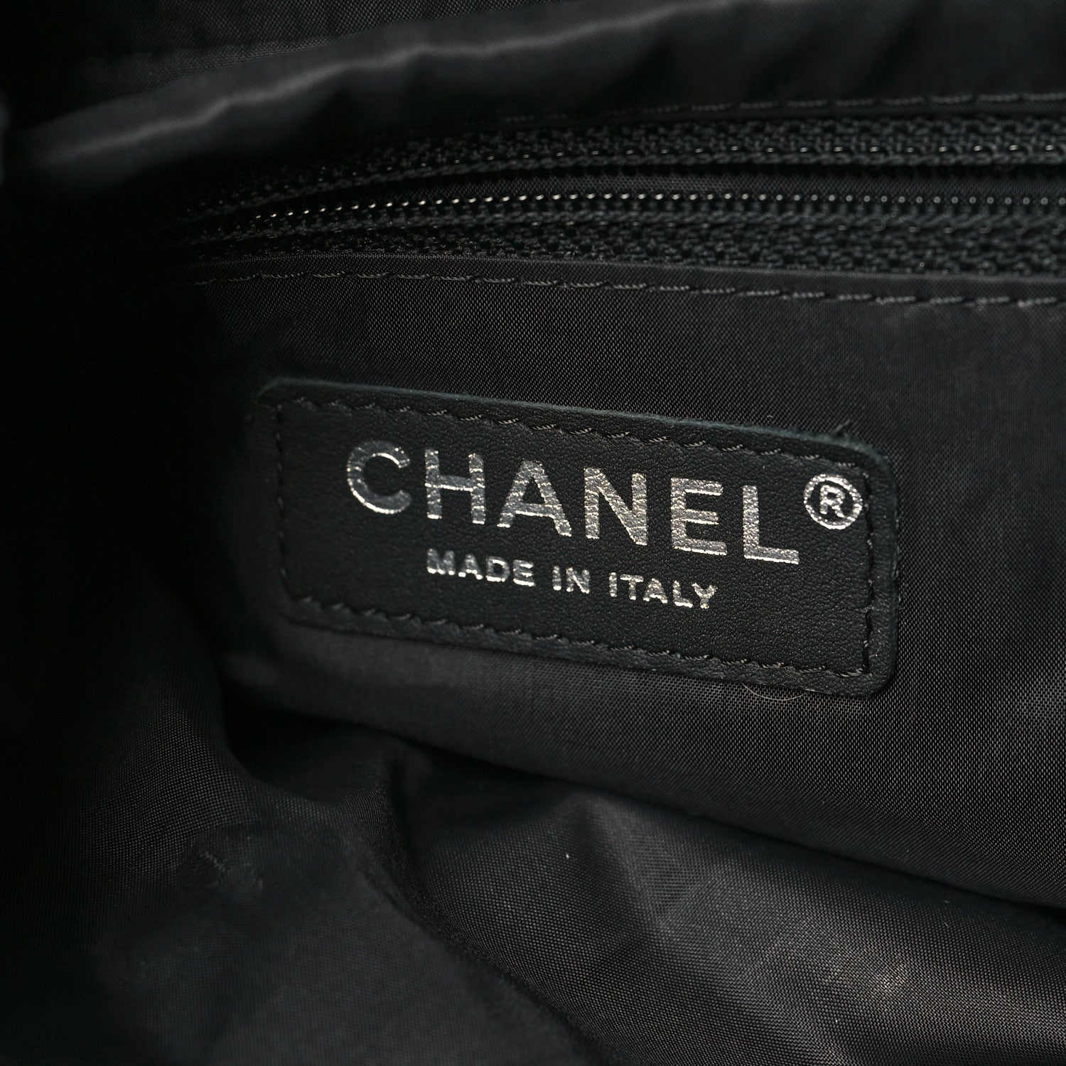 Chanel Wool Nylon Quilted Coco Neige Tote Black Ecru 6 of 10