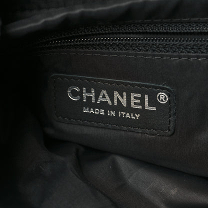 Chanel Wool Nylon Quilted Coco Neige Tote Black Ecru 6 of 10