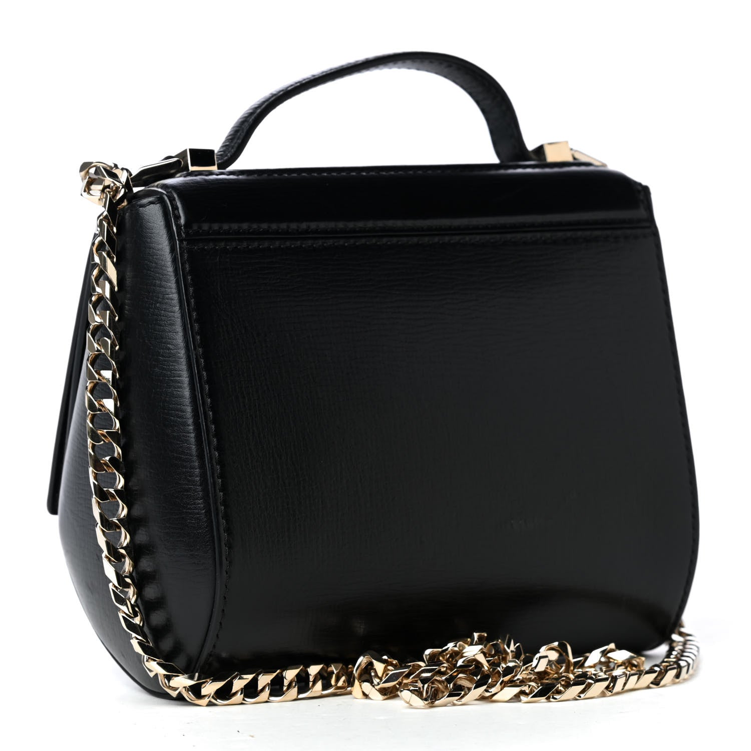 Givenchy Textured Calfskin Mini Pandora Box Chain Crossbody Bag Black 2 of 5