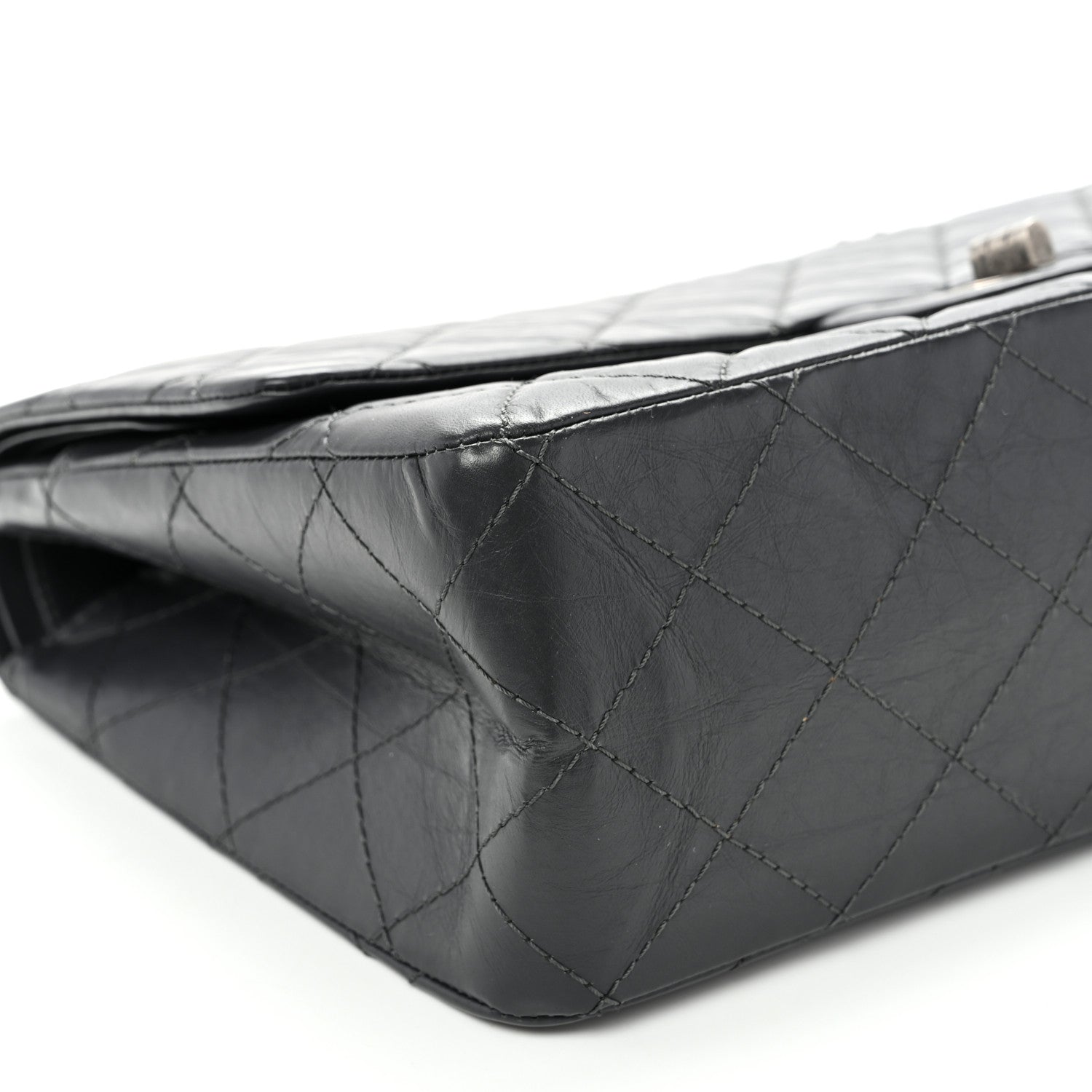 Chanel Aged Calfskin Quilted 2.55 Reissue 227 Flap Dark Grey 9 of 10