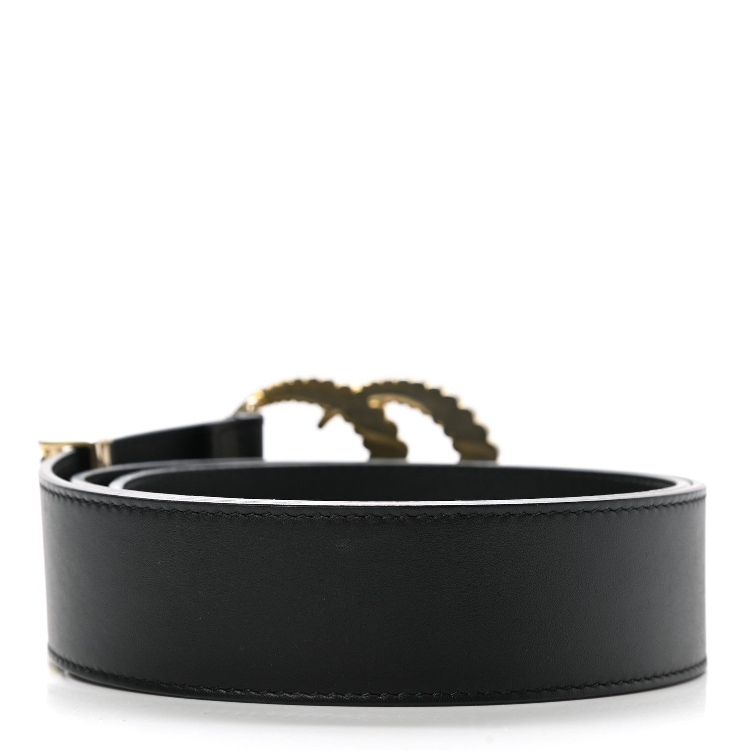 Gucci Moon Calfskin Torchon Double G 40mm Belt 85 34 Black 2 of 8