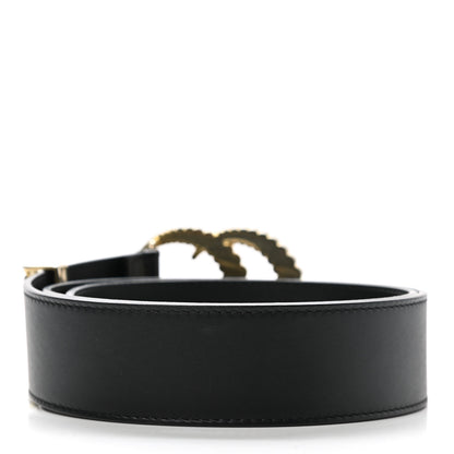 Gucci Moon Calfskin Torchon Double G 40mm Belt 85 34 Black 2 of 8