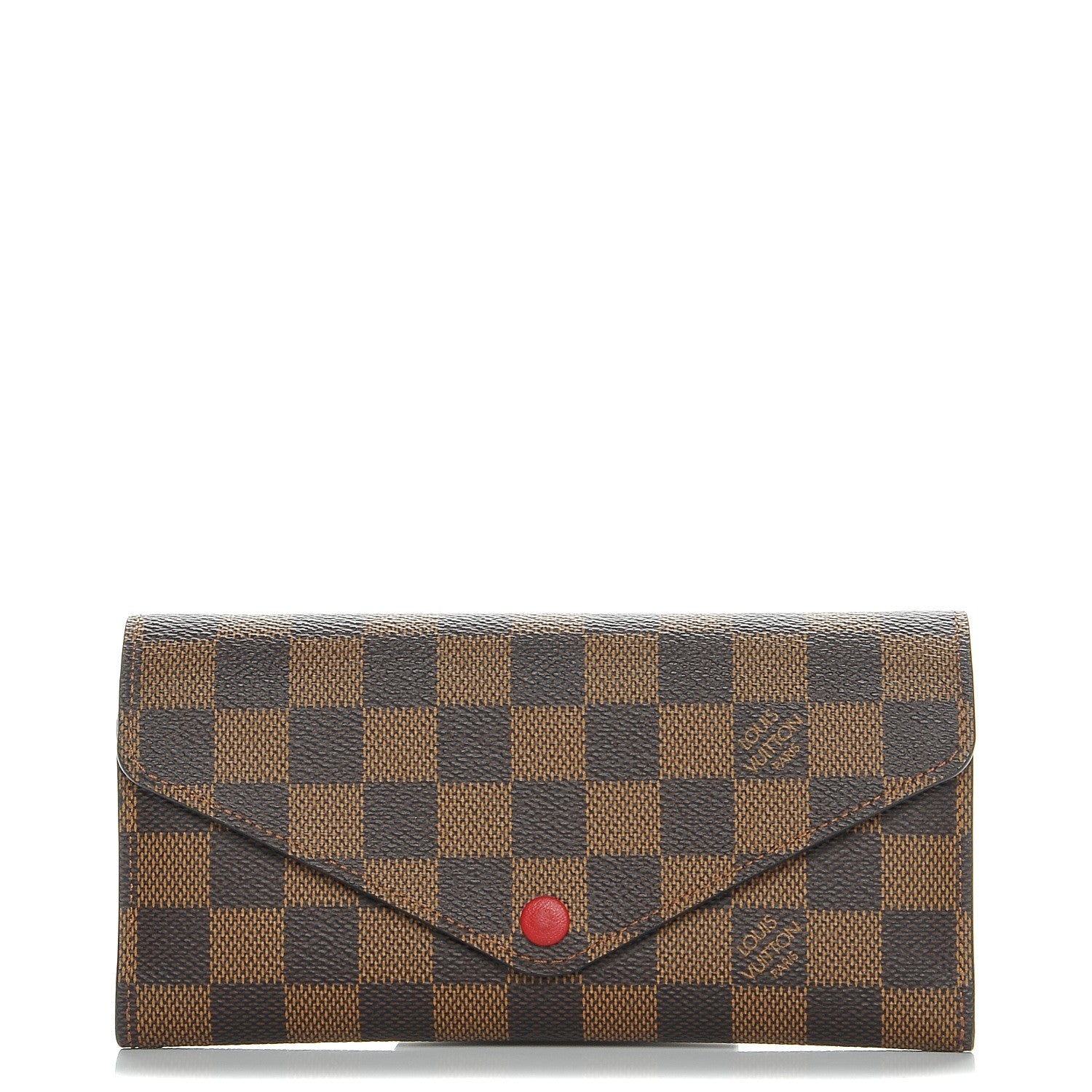 Louis Vuitton Damier Ebene Josephine Wallet Red 1 of 9