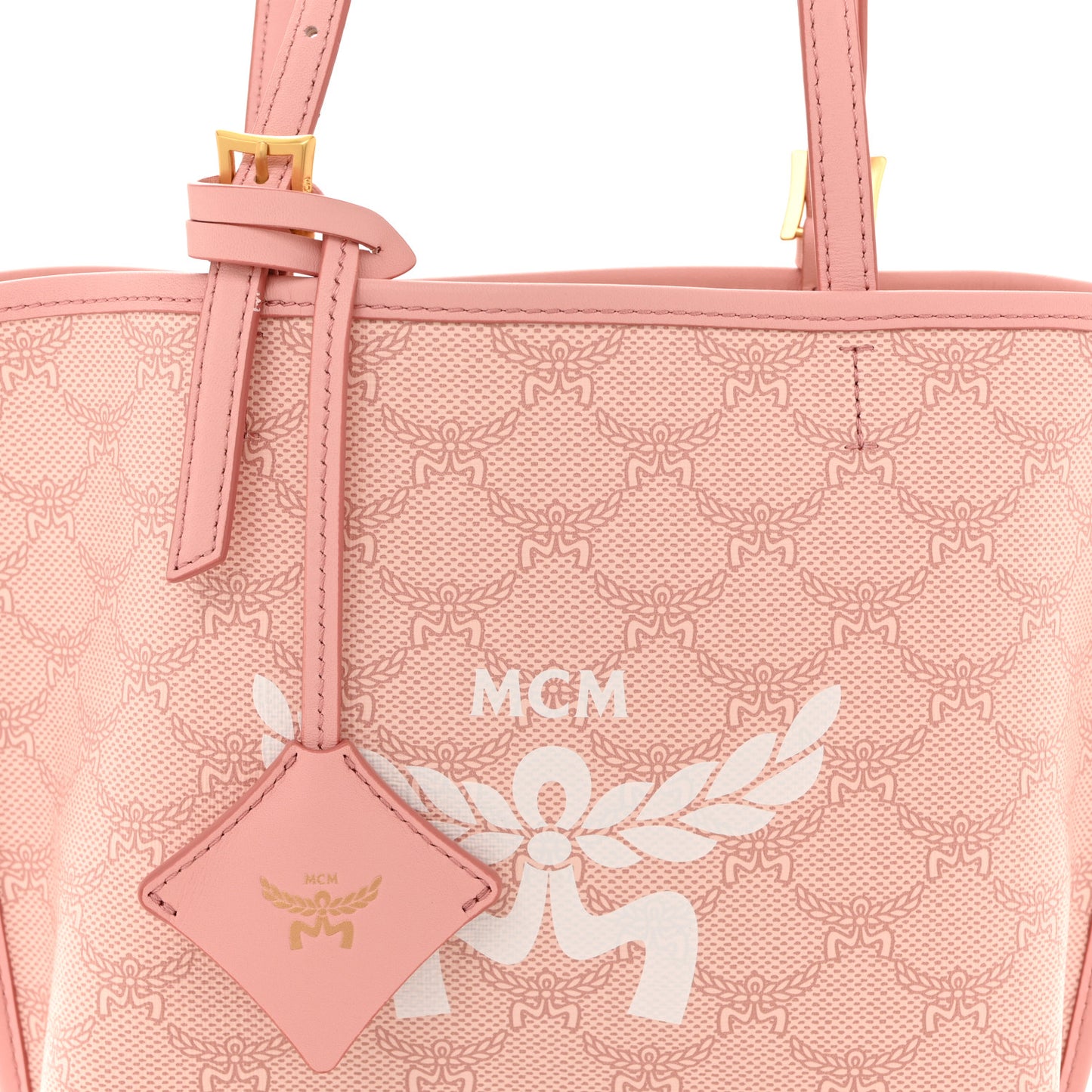 Lauretos Nappa MIni Himmel Shopper Tote Silver Pink