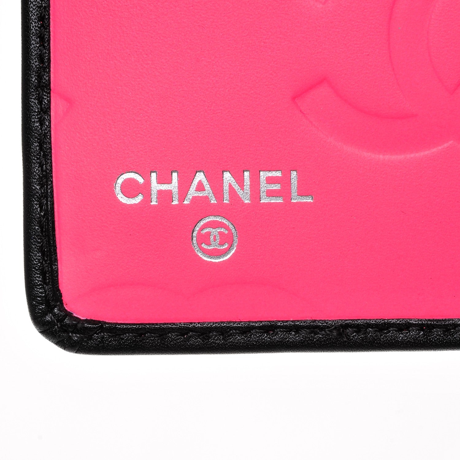 Chanel Calfskin Quilted Cambon Yen Wallet Black 6 of 7