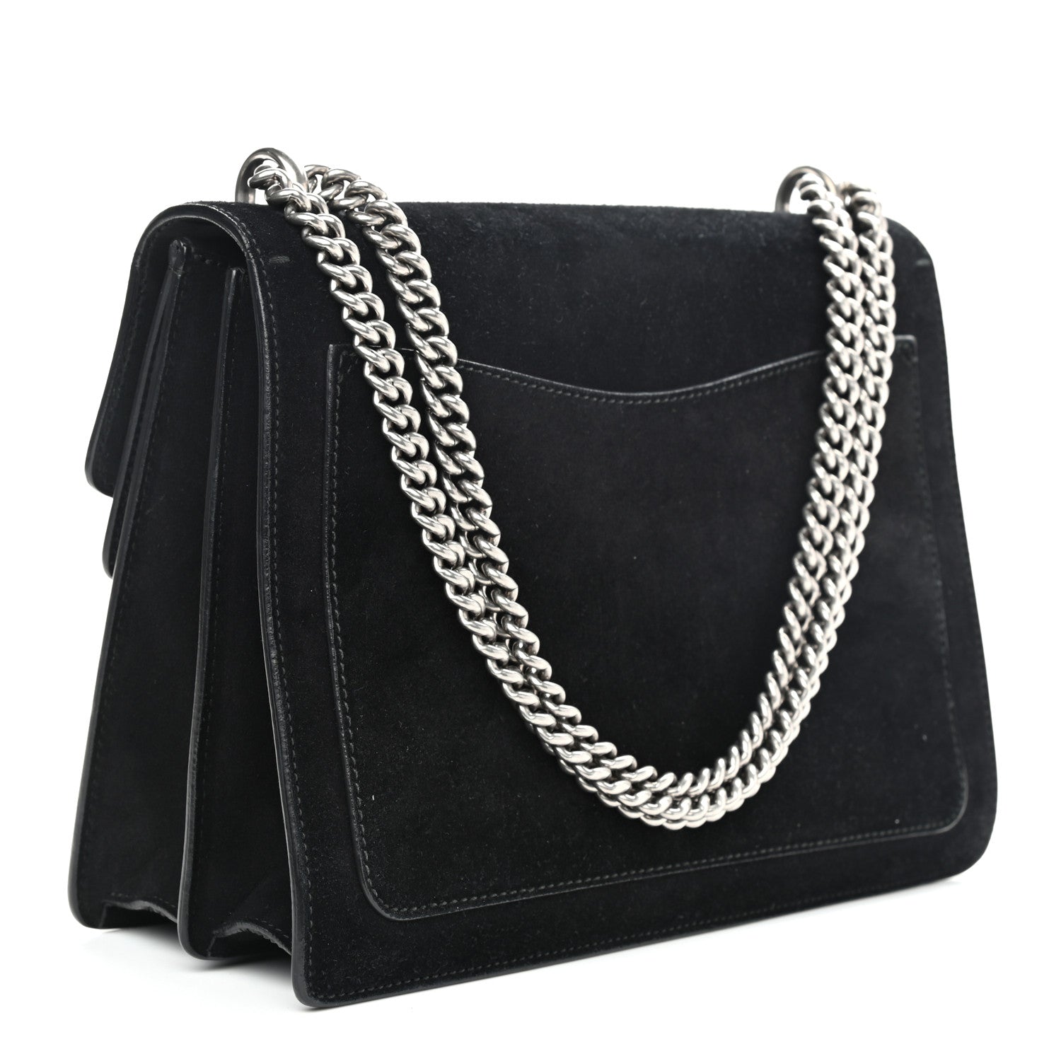 Gucci Suede Medium Dionysus Shoulder Bag Black 3 of 14