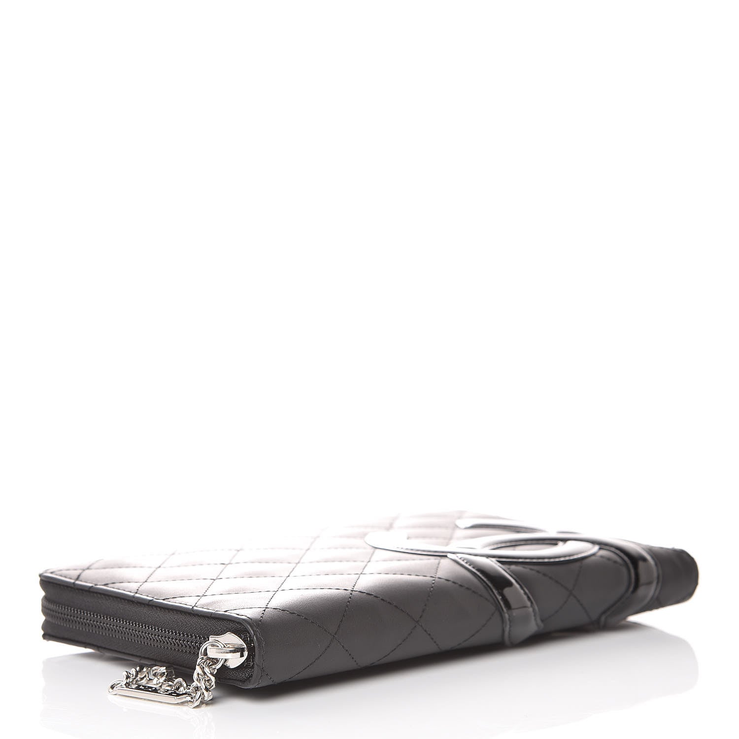 Chanel Calfskin Cambon Zip Around Organizer Wallet Black 4 of 10