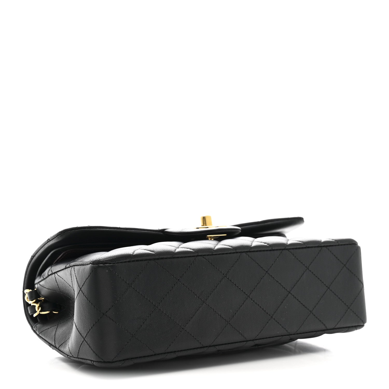 Chanel Lambskin Quilted Small Double Flap Black 4 of 14