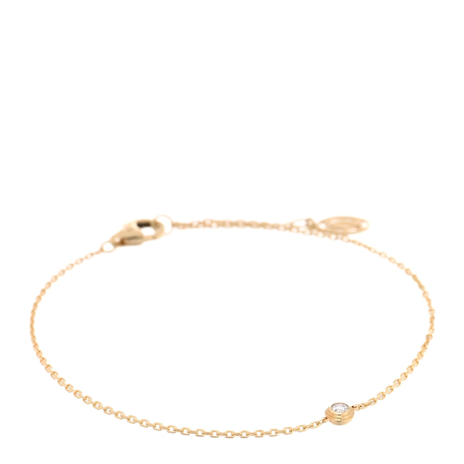Cartier 18K Yellow Gold Diamond XS D'Amour Bracelet 1 of 4