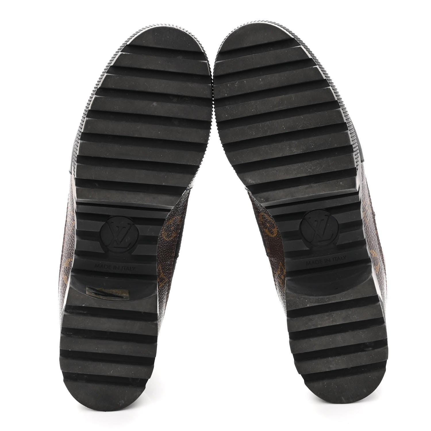 Louis Vuitton Suede Calfskin Monogram Laureate Platform Desert Boots 40 Black 5 of 8